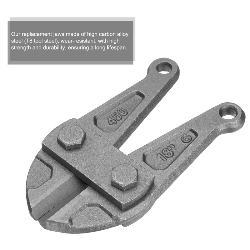 HARFINGTON Bolt Cutter 18" Replacement Jaws Blade Cutter Hand Alloy