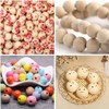 2 inch Wood Beads for Crafts, 32 Pack 50mm Diameter
