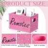 MotiMind Bling Rhinestone Remote Control Holder Crushed Diamond 2 Compartment