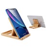 iCozzier Mini Bamboo Portable Adjustable Tablet Phone Stand Multi-angle Foldable
