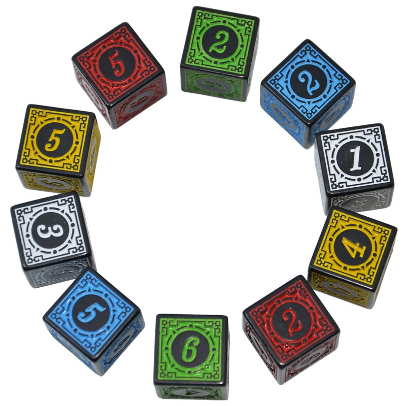 SmartDealsPro 10-Pack D6 Six Sides 16mm Dice Die for DND