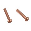 500 Pcs 5/64Inch x 25/64Inch Round Copper Solid Rivets Fasteners