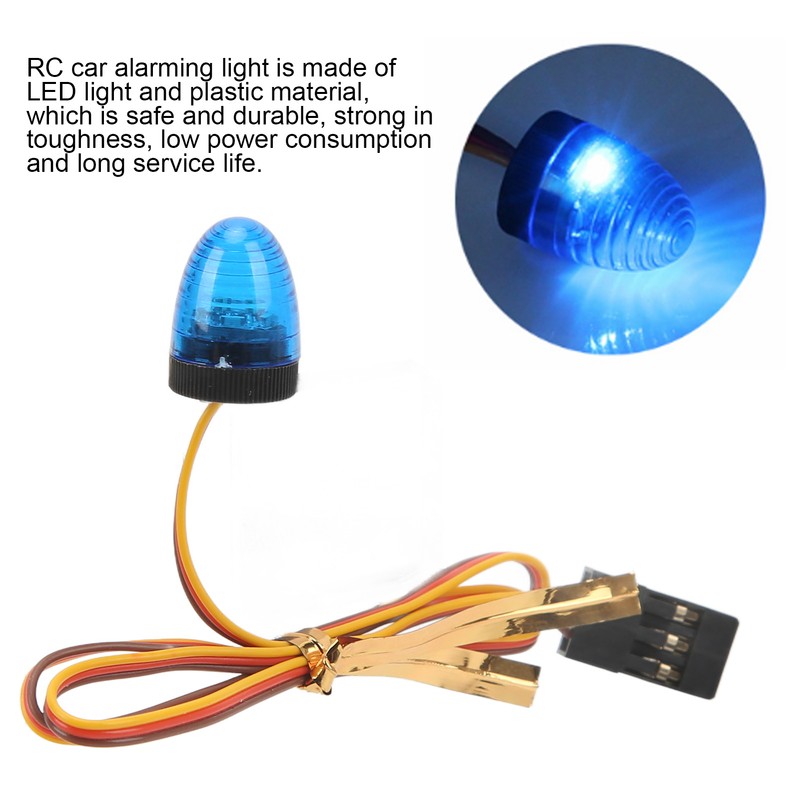 RC Car Alarming Light 5 Light Modes High Simulation Round