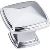 Jeffrey Alexander 1091PC Milan 1 Collection Knob, Polished Chrome