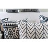 Modern Homes Black and White Throw Pillow Covers 16x16 inches;