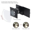 HOJLKLD Door Viewer, Brass 220 Degree Wide Angle Square Peephole