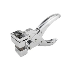 Badge Slot Punch, Hanger Hole Punch, T Shaped Hole Cutting Tool, Hook Clamp Pliers, Paper Punch, Metal Puncher for ID Card Tag