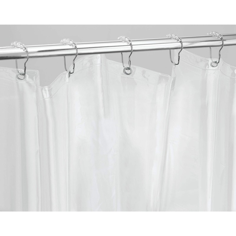 Vinyl Plastic Long Shower Curtain Liner. Plastic Shower Curtain for