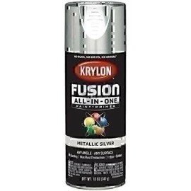 Krylon 12 oz Krylon K02773007 Silver Fusion All-In-One Paint & Primer Spray Paint,...