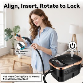 Steam Cleaner for Home, 2500W Portable Handheld Steamer for Cleaning, Large Capacity Tank Pressurized Steam Cleaning Machine for Car, Bathroom, Kitchen, Furniture, Grout, Floor, Tile