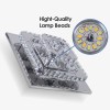 Dimmable Crystal Led Ceiling Light 2 Layers CE Certificate Modern