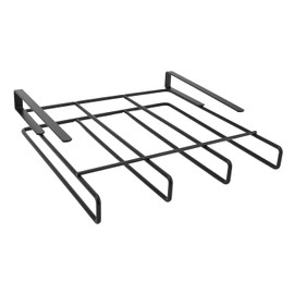 Greensen Carbon Steel Hanging Shelf for Kitchen Under Cabinet Space Saving Chopping Board Holder No Drilling Installation for Pot Lids, Chopping Boards Organiser, 25 x 25 cm