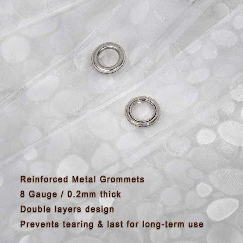 Waterproof Shower Curtain Liner 8G Thick Shower Curtain with Heavy