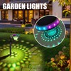 Solar Garden Lights,Yard Landscape Lamp - Waterproof Solar RGB and