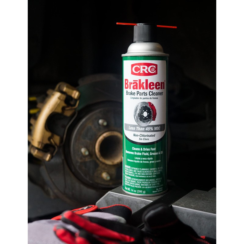 CRC (05084-12PK) Brakleen Non-Chlorinated Brake Parts Cleaner - 14 oz.,