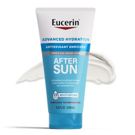 Eucerin Eucerin Advanced Hydration After Sun Lotion for Face and Body, Enriched with Antioxidants, 24-Hour Hydration for Dry, Sun-Stressed Skin, 6.8 Fl Oz Tube