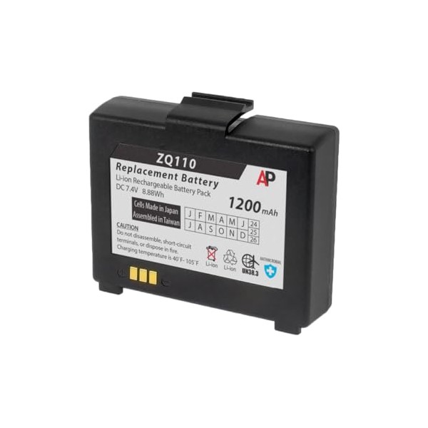 Artisan Power Replacement Battery for Zebra ZQ110 Mobile Printer -