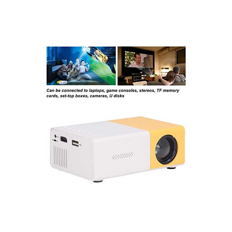 Mini Projector, Portable 1080P HD Projector, Home Theater Video Projector