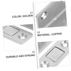 LALAFINA Door Catcher Cupboard 4pcs Stopper Invisible l Shape Wardrobe