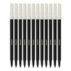 LUXSIN Single Colour Felt Tip Pens, BLACK, Fine Point, Pack