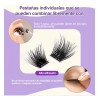 Racimos Extensiones De Pestañas Autoadhesivas Naturales Diy