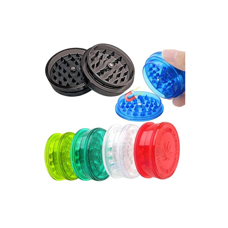 Plastic Grinders 60 mm 3Piece Grinder Spice Mill Ideal for