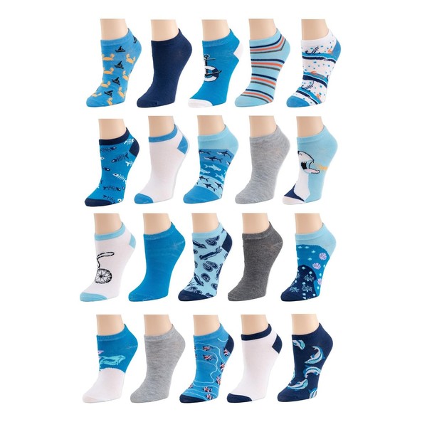 BRIGHT STAR Calcetines tobilleros de corte bajo para mujer -