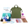Leudes Knitting Bag Backpack, Yarn Storage Organizer Large Crochet Bag