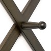 Dseap Accordion Wall Hanger:16'' High Wooden Wall Expandable Coat Rack,Hat