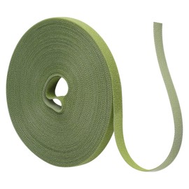 MOYWYCNO 20 m Velcro Plant Ties (10 mm Width), Resealable and UV-Resistant, Ideal for Gardeners, Plant Lovers and Greenhouses (Green)