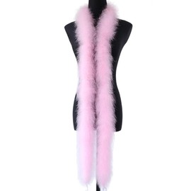 2 Yards Fluffy Marabou Feather Boa for Crafts Wedding Party Christmas Tree Decoration 22 Grams
