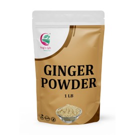 Ginger Powder 1 LB, 100% Pure & Natural Ground Ginger, Premium Quality Product for Cooking & Tea, Flavorful & Aromatic, Resealable Bag for Freshness | By Yogi’s Gift®