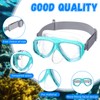 Flutesan 4 Pcs Kids Swim Goggles with Nose Cover Elastic