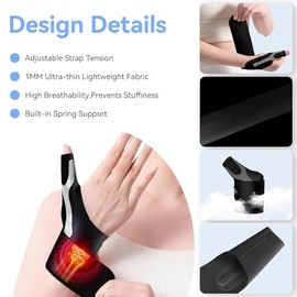 Férula de Pulgar Reversible, LONROI 1 Pair Férula Para el Pulgar, Soporte para Pulgar, Muñequera Pulgar, Estabilizador de Pulgar para Artritis, Tendinitis, Alivio del Dolor del Túnel Carpiano