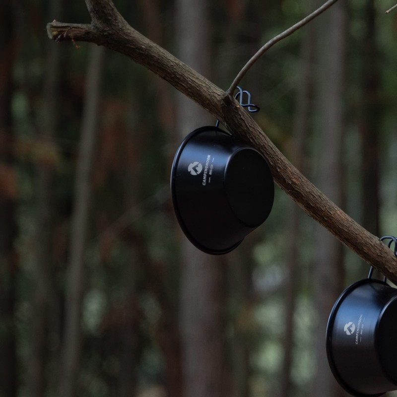 CAMPINGMOON 2pcs Set Stainless Steel Camping Sierra Cup 10oz, 310ml