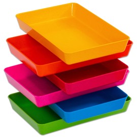 Betzold - Material Tray Set Made of TreeNside Material 6 Pieces - Craft Bowls Plastic Bowls Nursery