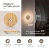 Vadifula Motion Sensor Night Light Wood Rechargeable Battery-Powered Stick-On Step