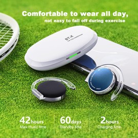 Wireless Earbuds with Earhooks Bluetooth 5.3 Open Ear Buds Wireless Bluetooth Earbuds Earhook Headphones Wireless Bluetooth Clips On Earbuds for Workouts Clip on Earphones Fashionable Headphones