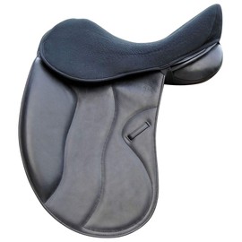 Acavallo Ortho Coccyx Gel in Dri-Lex Seat Saver - Dressage, Large, Black
