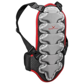 Black Crevice Children's Back Protector Multi-Coloured Schwarz/Rot/Silber Size:140 (EU)