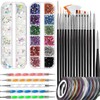 Nail Art Jewels Paint Tool And Accessories For Beginners, Keepzi