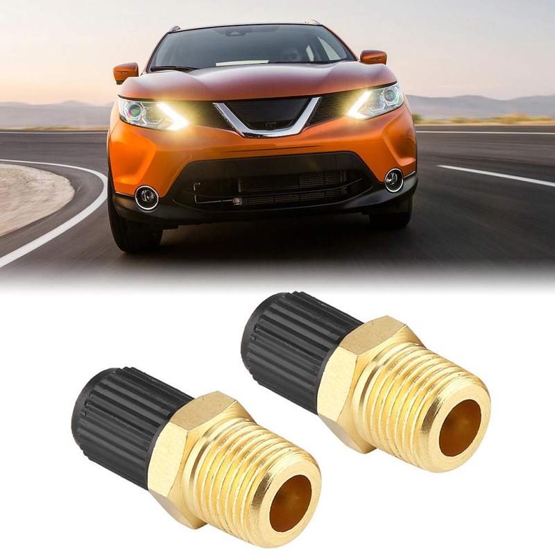 KIMISS Car Tire Inflating Valve, 2Pcs 1/8" NPT MPT Car