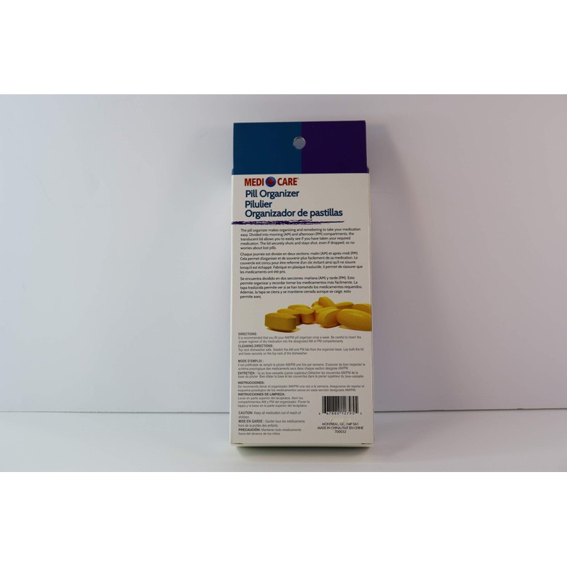 Weekly Pill organizer Am PM