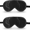 ZIMASILK 2 Pack 100% Natural Silk Sleep Mask, Adjustable Super-Smooth