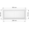 Vent Systems 3" x 10" Inch (Opening Dimensions) White -