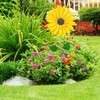 Sunflower Windmill Metal Windmill Garden Stake Wind Sculptures for Balcony