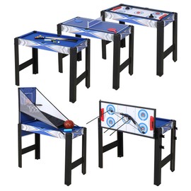 5-in-1 Multi Game Table HLC 3ft Game Table Portable Multi Game Combination Table Set with Accessories,Archery,Ping Pong,Pool Billiards,Air Hockey,Basketball for Indoor & Outdoor, Family