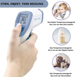 TrueLife Care Q7 Fever Thermometer Accurate Non-Contact Infrared Contactless Forehead Thermometer with LCD Display for Children and Adults CE, RoHS, ISO, SUKL Approved