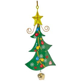 Small Foot Company 5147 Hanging Christmas Tree Decorations Metal Set of 4