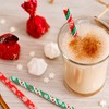 VEYLIN 150 PCS Christmas Paper Straws, Biodegradable Paper Straws for